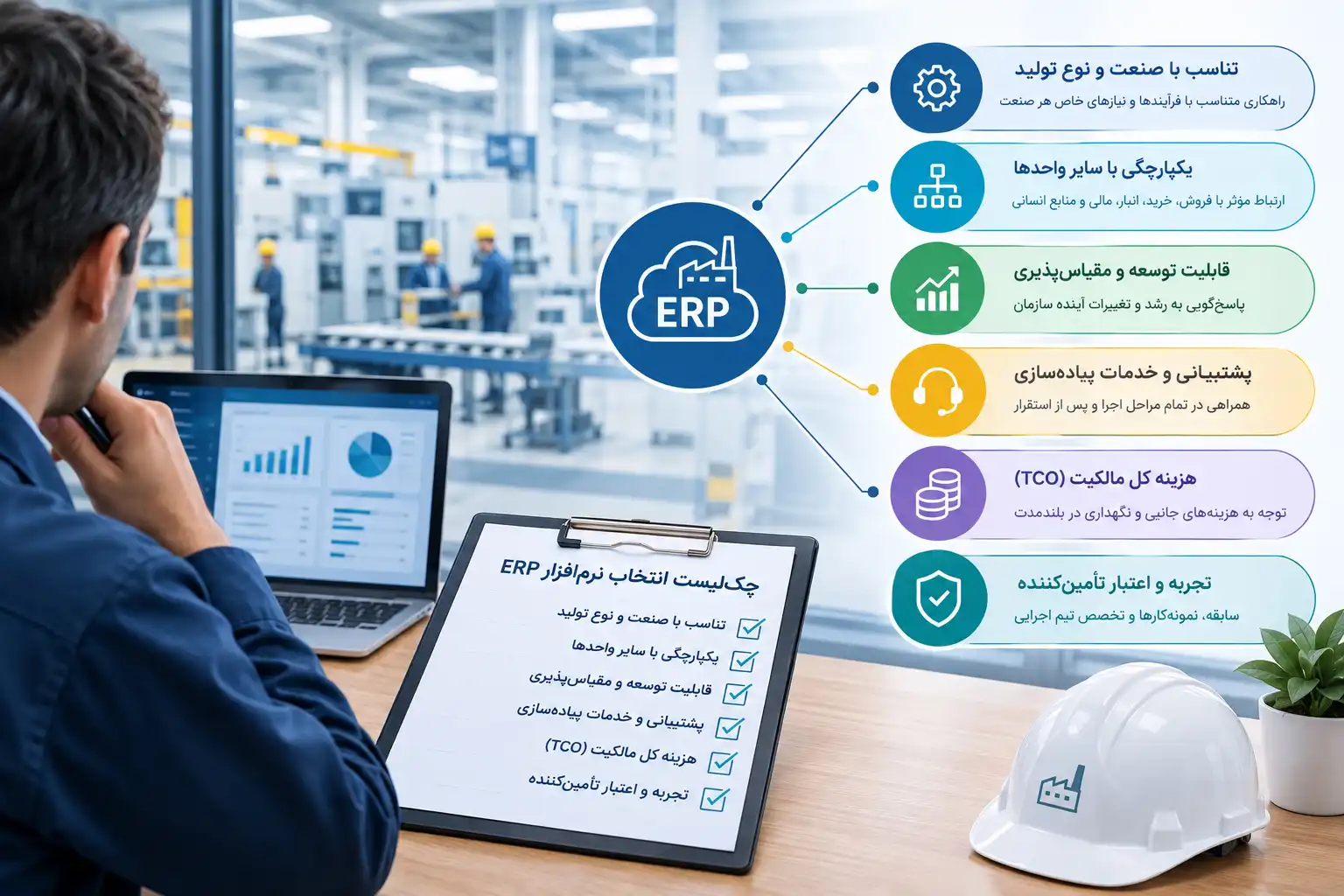 چک لیست انتخاب بهترین نرم افزار مدیریت تولید
