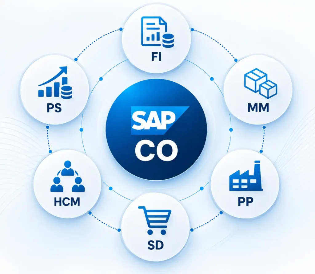 یکپارچگی ماژول SAP CO با سایر ماژول ها